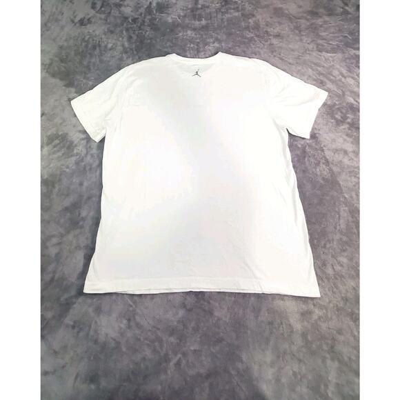 Jordan Retro Men’s Sz XXL Nike White Spell Out Graphic T Shirt C31-50 - Picture 9 of 10